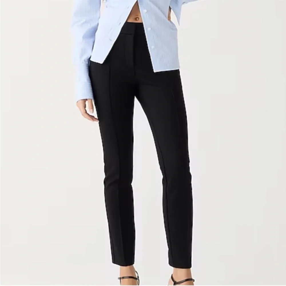 J crew Skinny trouser in Italian ponte black Pants size 6 BD303 Made in Italy